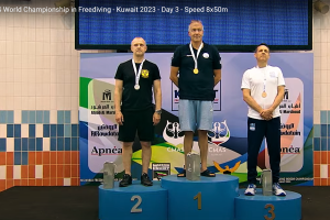 Белорус Андрей Морозевич завоевал три «серебра» на чемпионате мира по фридайвингу