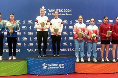 Белоруски стали чемпионками Игр «Дети Азии» в настольном теннисе