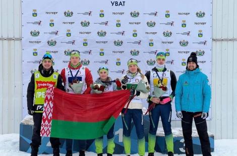 Белорусские биатлонисты завоевали бронзу на Всероссийских соревнованиях