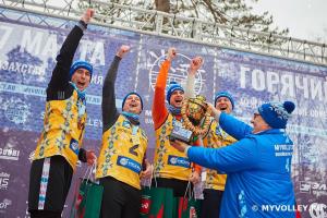 Белорусы - золотые призёры международного турнира по волейболу на снегу в Новосибирске