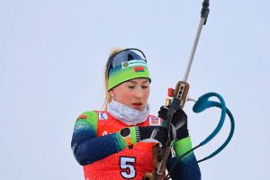 Динара Смольская заняла 4-е место в гонке преследования на чемпионате России по биатлону