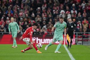 Футболисты сборной Беларуси сыграли вничью с датчанами в Копенгагене (2:2)