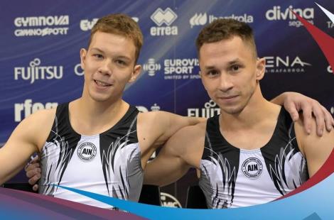 Иван Литвинович и Андрей Буйвол – победители чемпионата мира в синхронных прыжках на батуте