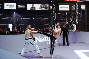 Хай-кики от Турбо и белорусские тейкдауны: как прошёл бой Гриневича на Karate Combat 
