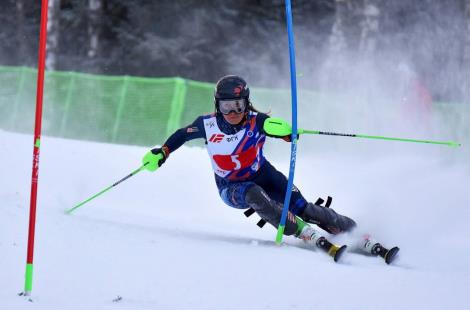 Мария Шканова заняла второе место в слаломе на этапе Кубка России в Кировске 