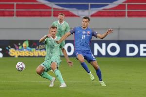 Сборная Беларуси по футболу сыграла вничью со словаками (1:1)