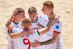 Сборная Беларуси по пляжному футболу одолела питерский «Кристалл»