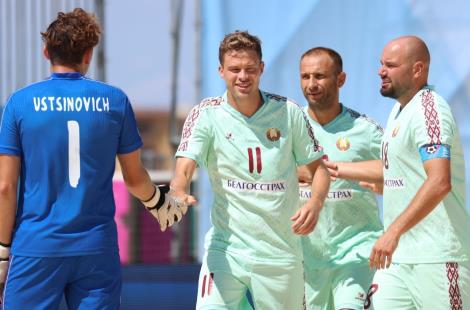 Сборная Беларуси по пляжному футболу вышла в полуфинал Евролиги
