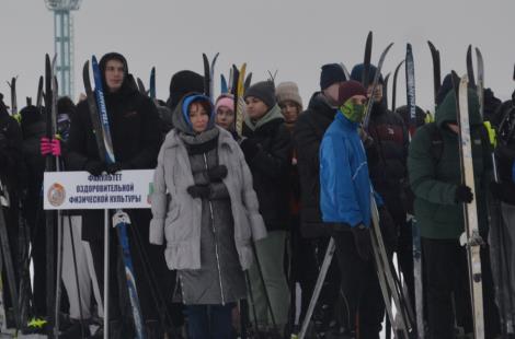  В Минске прошел лыжный забег студентов БГУФК