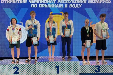 В Минске завершился Открытый чемпионат Беларуси по прыжкам в воду