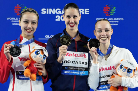 Василина Хондошко выиграла бронзу чемпионата мира по водным видам спорта в Сингапуре